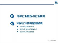 深度解讀環保行業研究與并購案例(圖文) 深度解讀環保行業研究與并購案例(圖文)