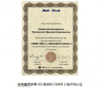 2014年安恒集團獲得SEI頒發的CMMI 3級認證(圖文) 2014年安恒集團獲得SEI頒發的CMMI 3級認證(圖文)